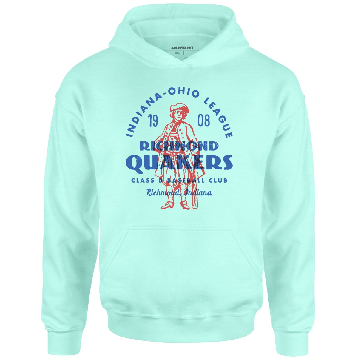 Richmond Quakers - Indiana - Vintage Defunct Baseball Teams - Unisex Hoodie