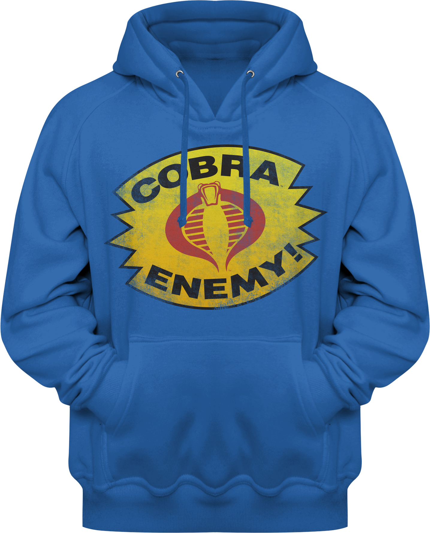 Royal Blue Cobra Enemy GI Joe Pullover Hoodie T-Shirts, Sweatshirt | InkThreadWorks.com