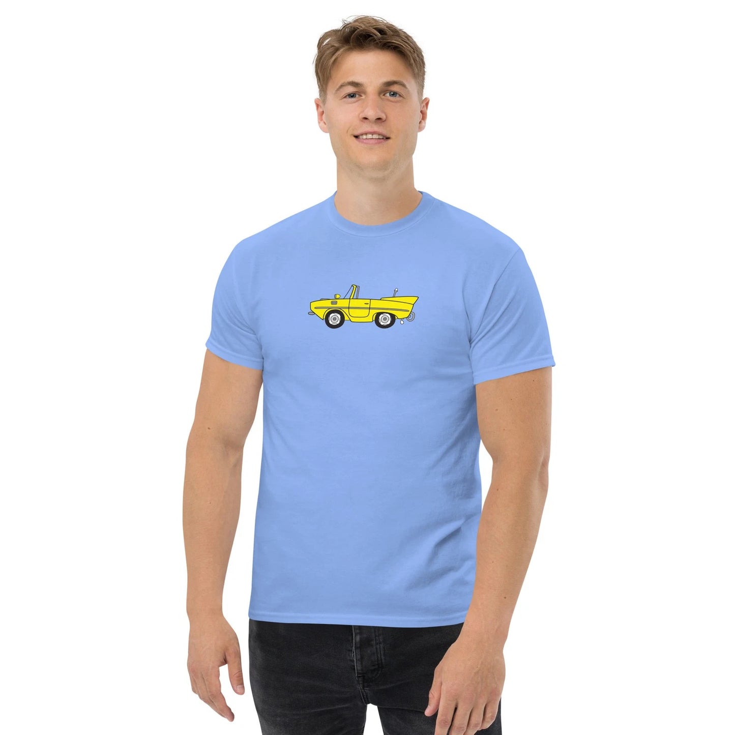 Yellow Amphicar Cartoon Drawing Unisex Classic T-Shirt