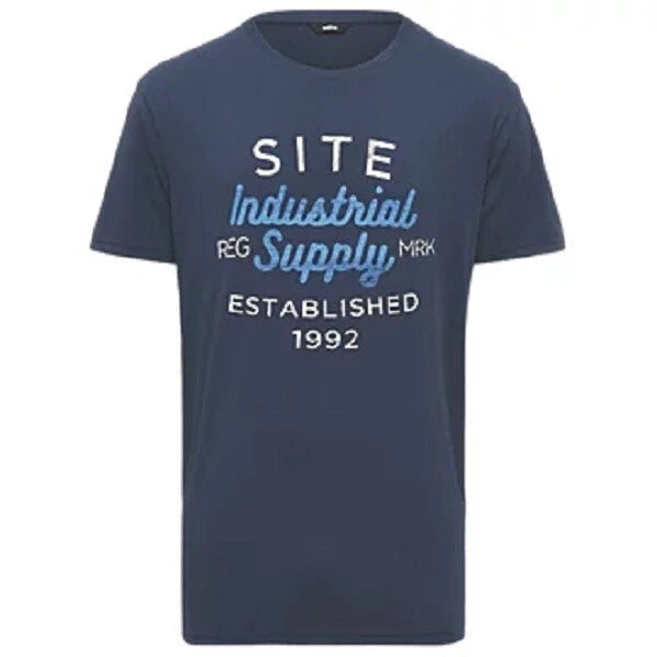mens site lavaka work t shirt top navy M L XL