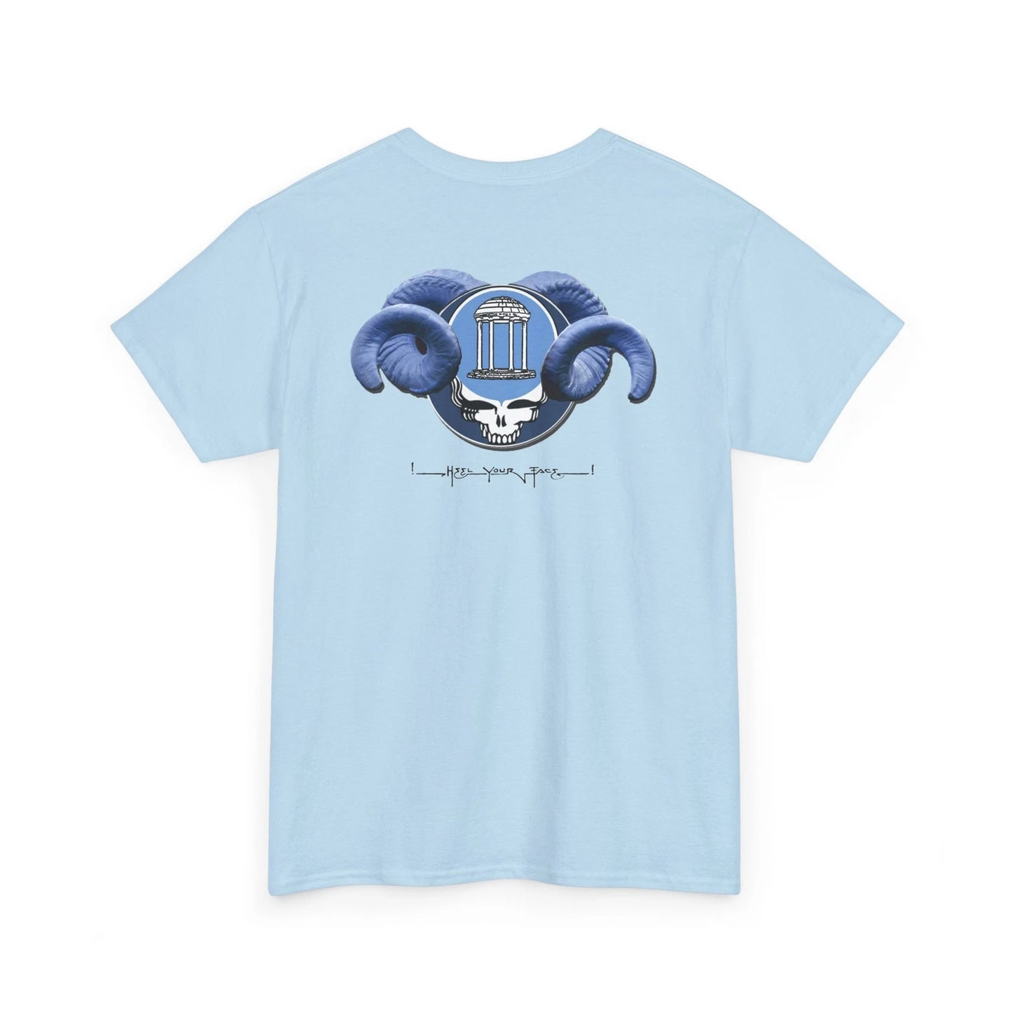 Grateful Dead Stealie Heel Your Face UNC Chapel Hill Tarheels Heavy Cotton Shirt