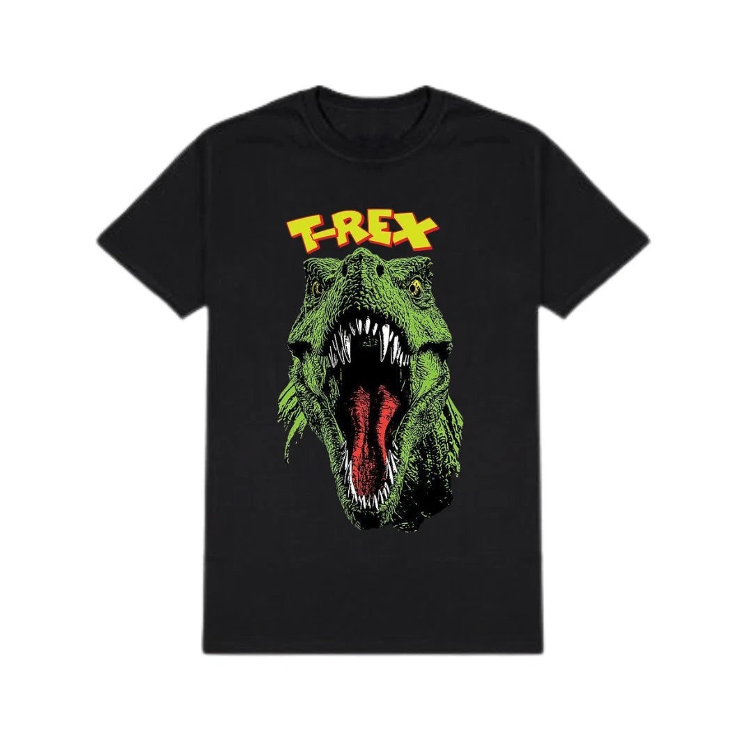 Primal T-Rex Graphic T-Shirt Vintage Dinosaur Streetwear Tee Retro Monster Top