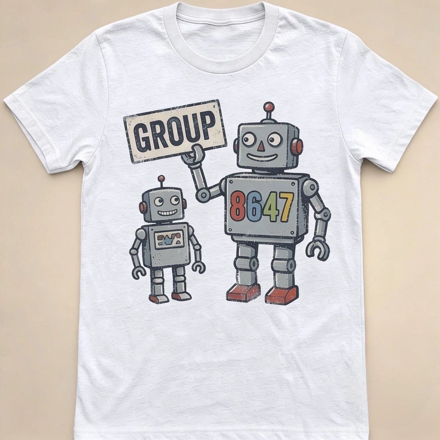 Retro Robot Group 8647 Graphic T-Shirt