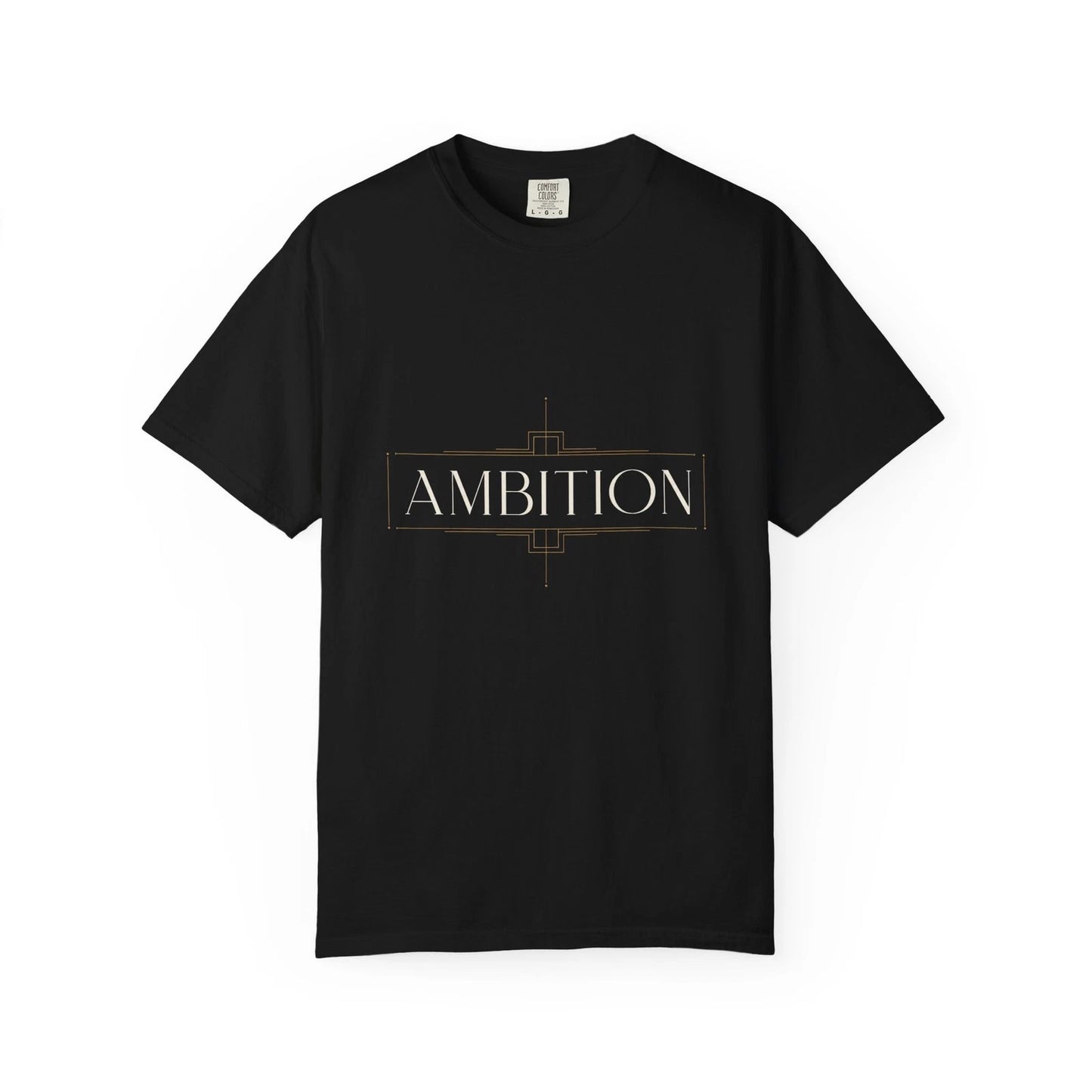 Ambition T-Shirt Men Black Minimalist Motivational Graphic Tee