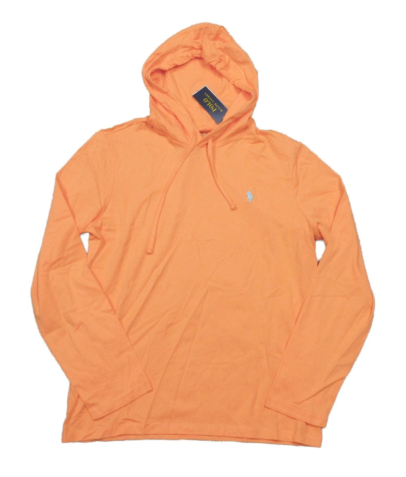 Polo Ralph Lauren Men's Orange Solid Jersey Hooded T-Shirt