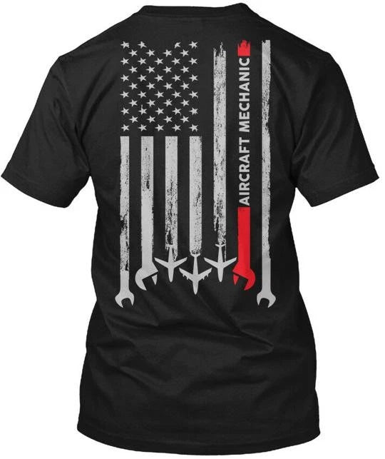 Proud Aircraft Mechanic - T-Shirt Made in the USA Size S to 5XL