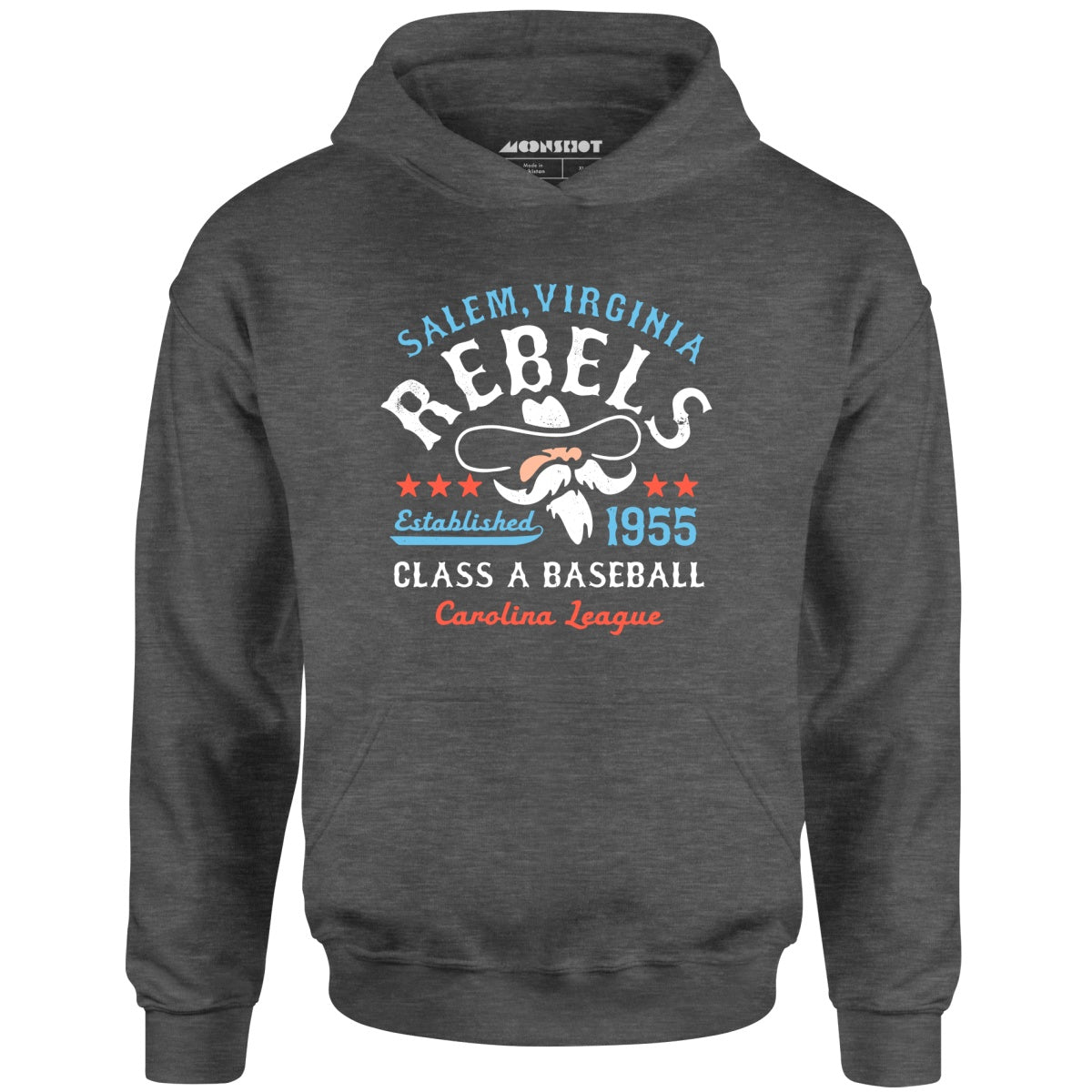 Salem Rebels - Virginia - Vintage Defunct Baseball Teams - Unisex Hoodie