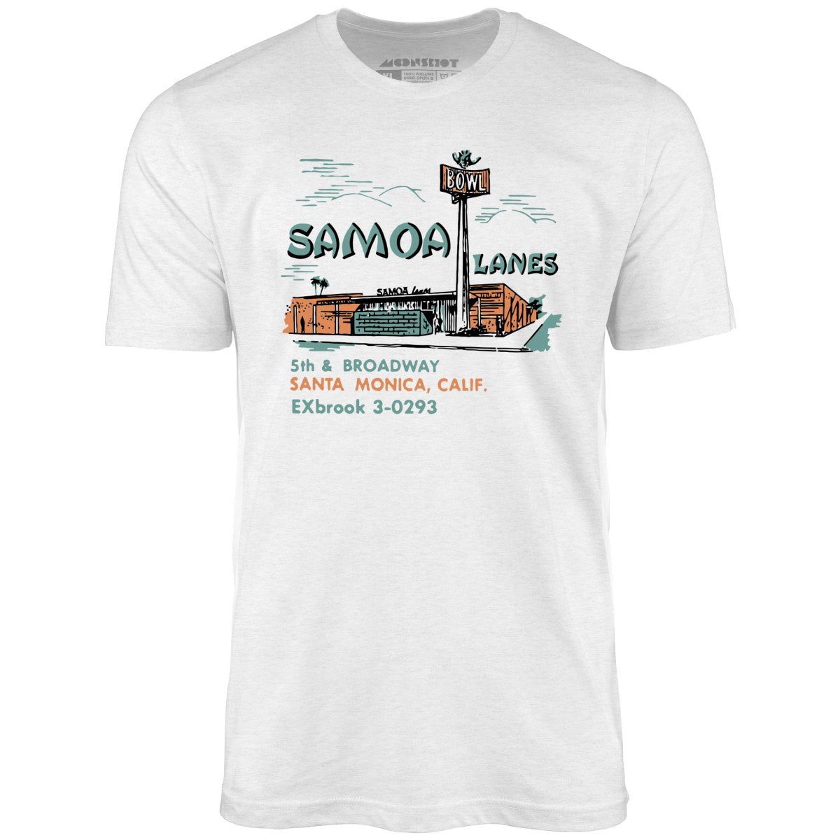 Samoa Lanes - Santa Monica, CA - Vintage Bowling Alley - Unisex T-Shirt