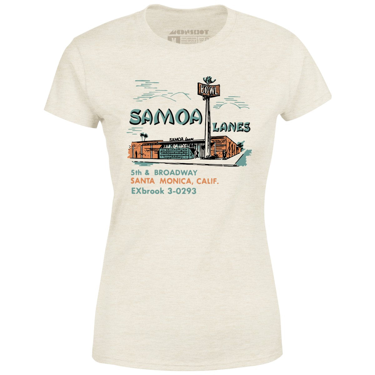 Samoa Lanes - Santa Monica, CA - Vintage Bowling Alley - Women's T-Shirt