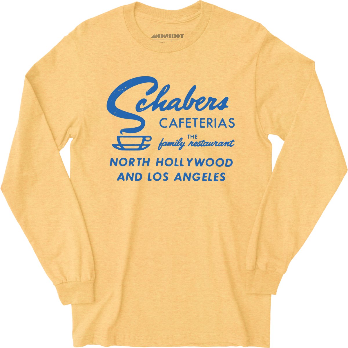 Schabers Cafeterias - Los Angeles, CA - Vintage Restaurant - Long Sleeve T-Shirt