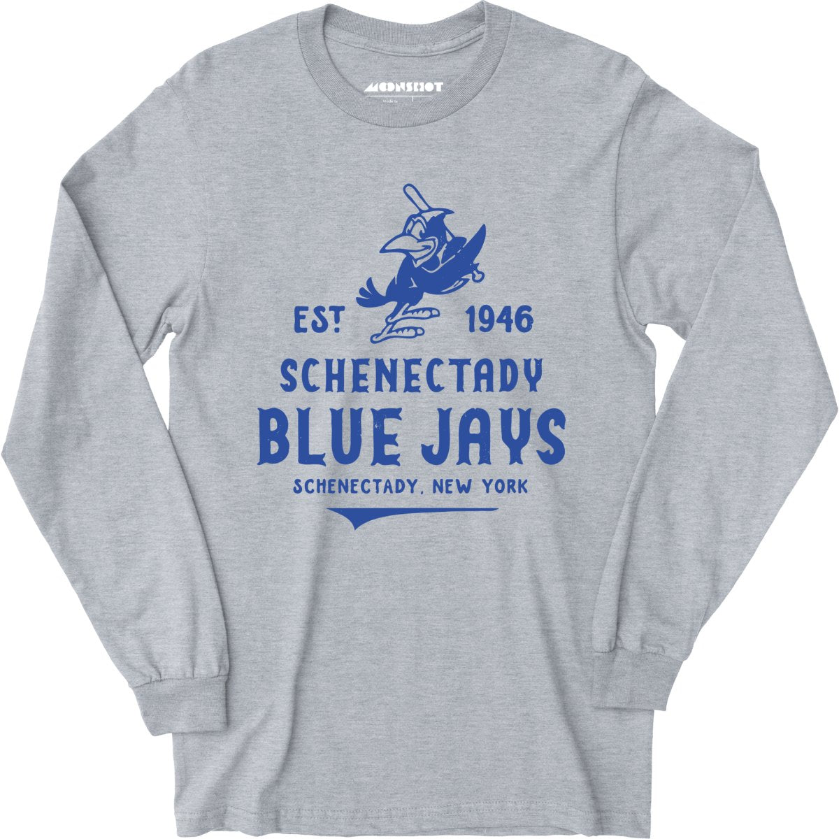Schenectady Blue Jays - New York - Vintage Defunct Baseball Teams - Long Sleeve T-Shirt