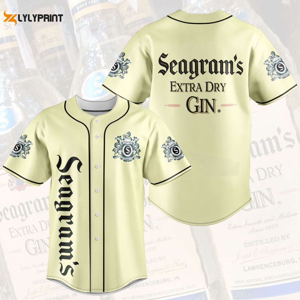 Seagram's Extra Dry Gin Baseball Jersey - lylyprint.com