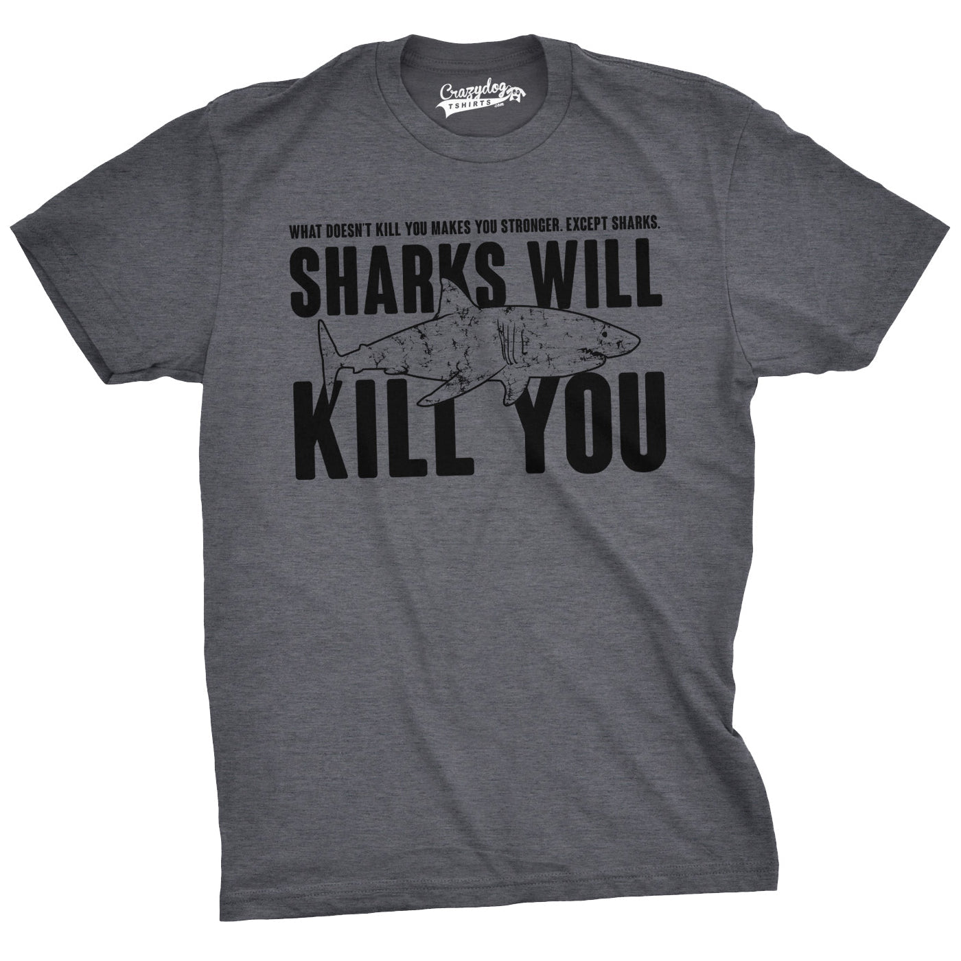 Sharks Will Kill You Men's T Shirt Hoodie, Sweatshirt | InkThreadWorks.com (Image 5)