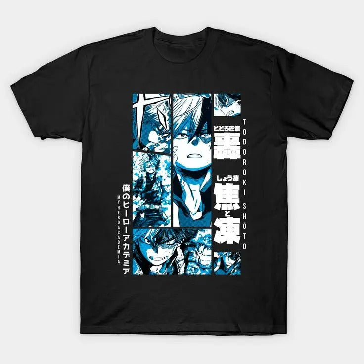 shoto Todoroki T-Shirt, Japanese Anime Tees Unisex Tshirt T-Shirt Tee ALL SIZES