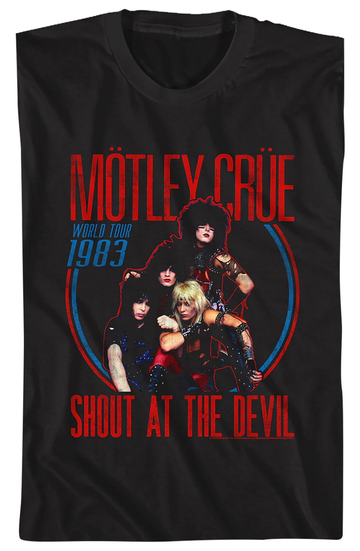 Shout At The Devil World Tour 1983 Motley Crue T-Shirt