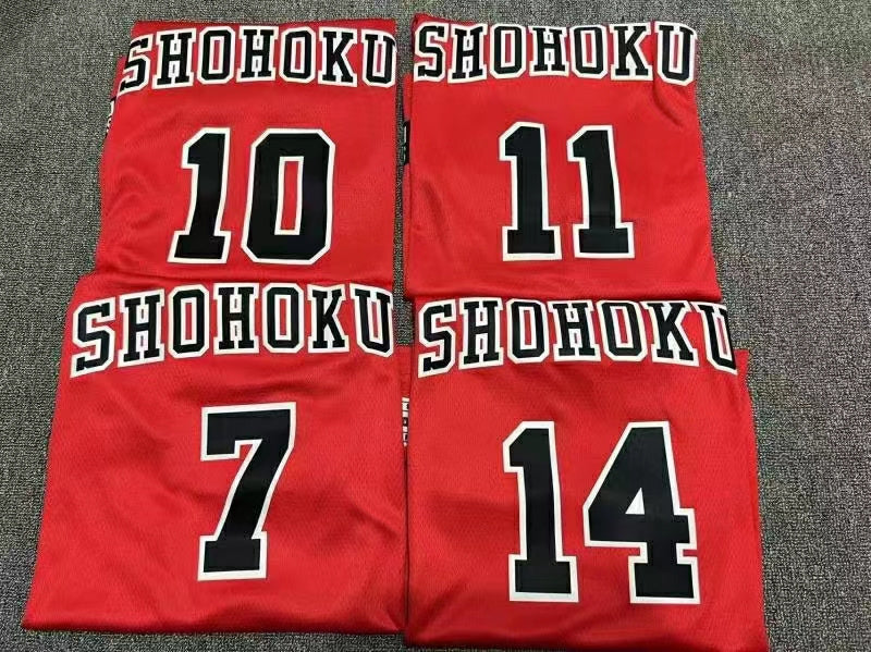 slam dunk jersey red(heat pressed)