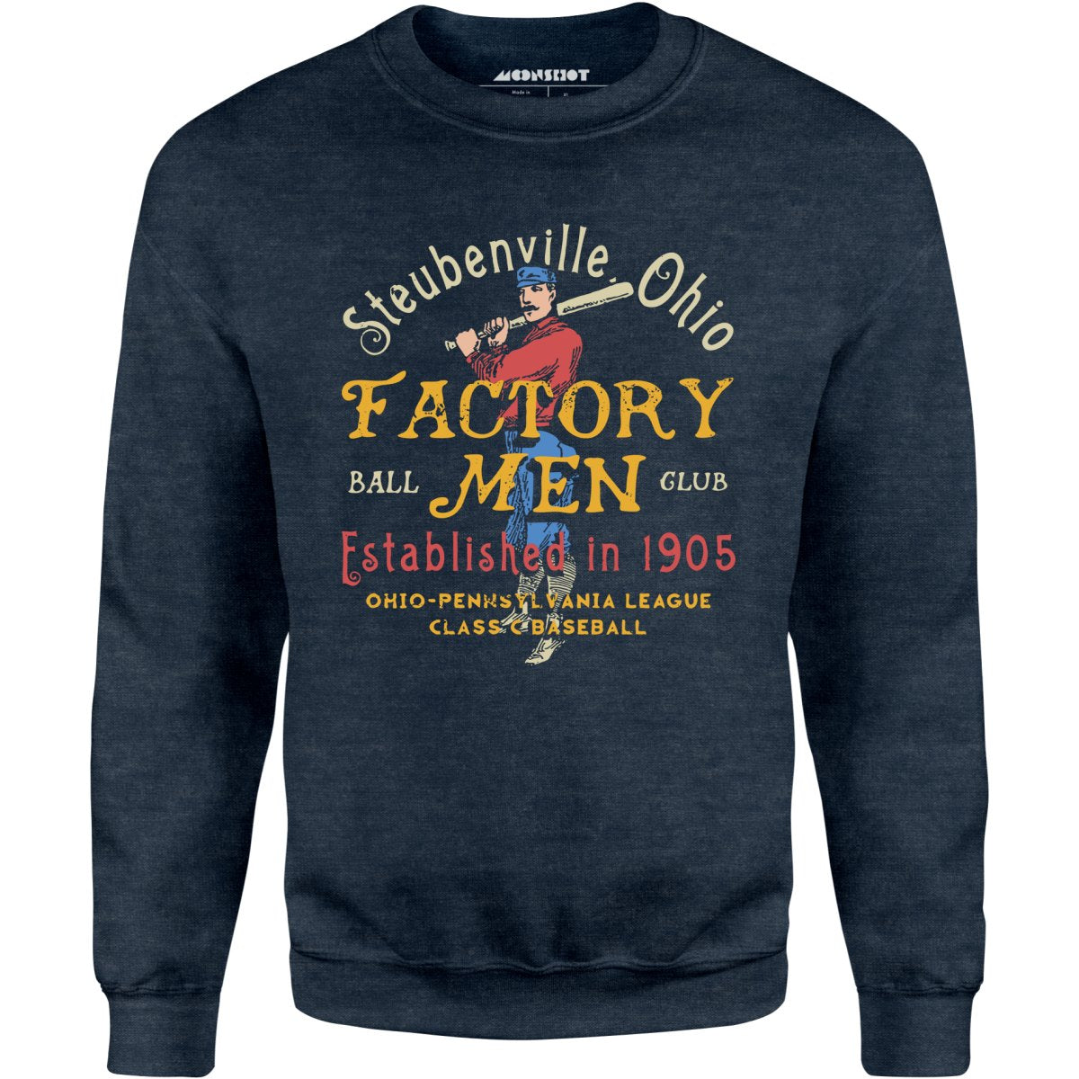 Steubenville Factory Men - Ohio - Vintage Defunct Baseball Teams - Unisex Sweatshirt