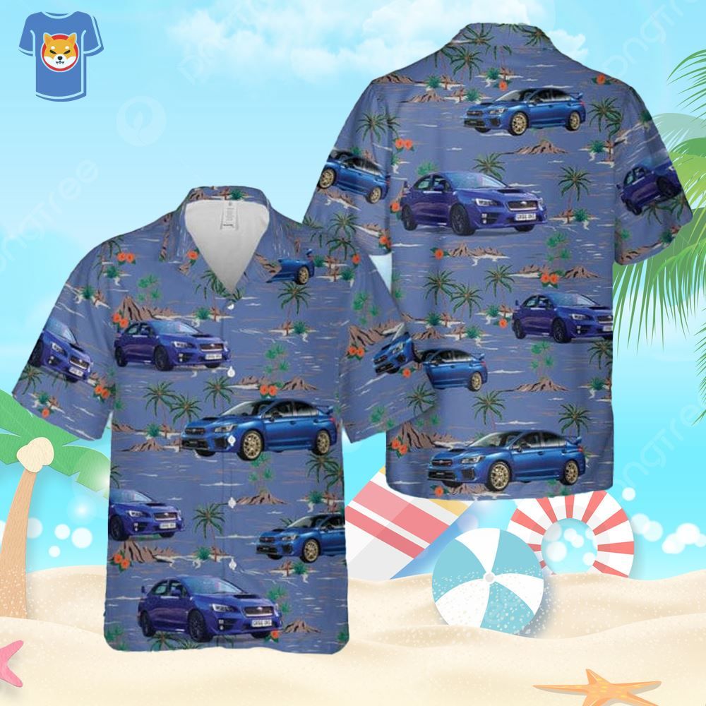 Subaru Wrx Sti Jdm Aloha Hawaiian Shirt For Summer Gift