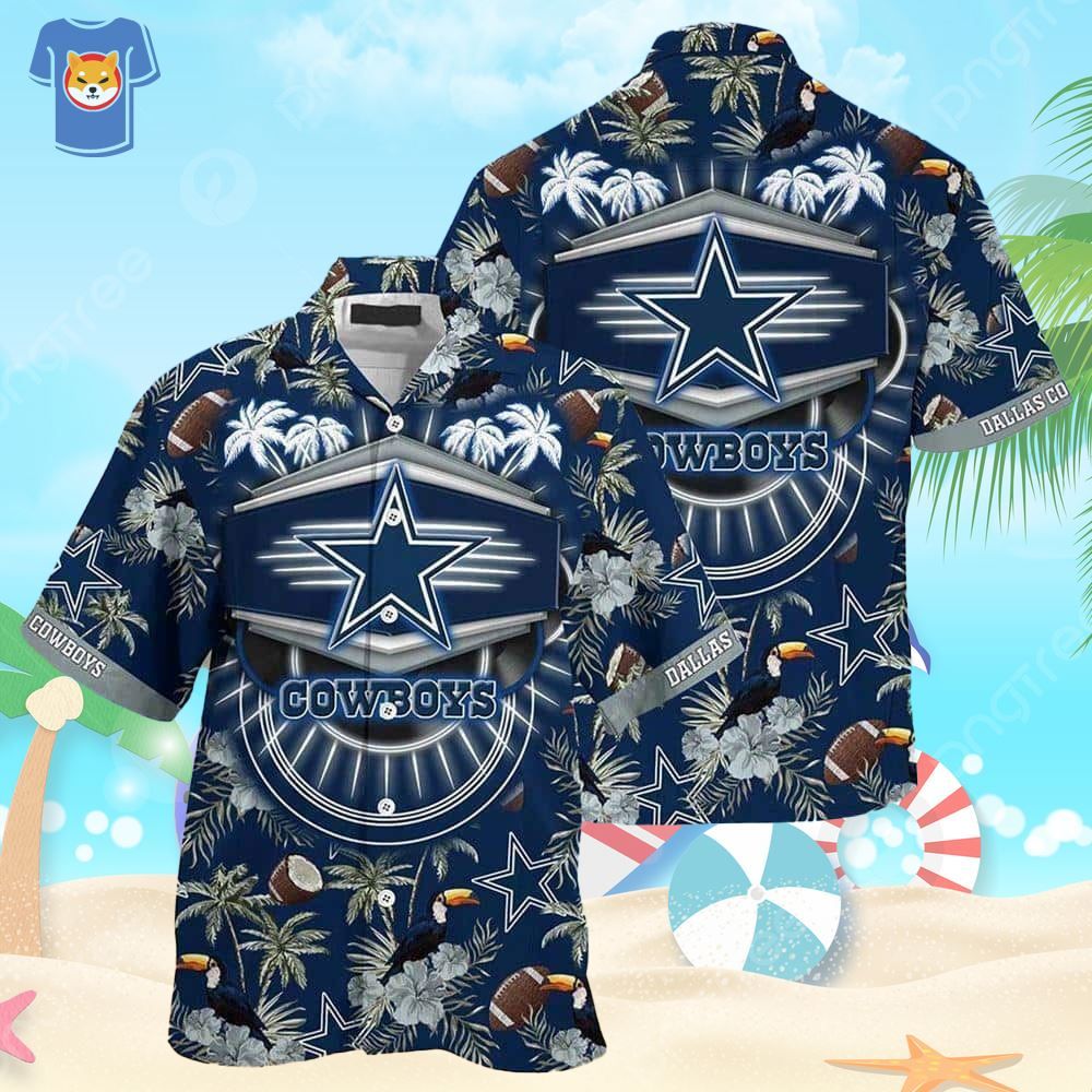 Summer Beach Hawaiian Shirt Cowboys with Coconuts