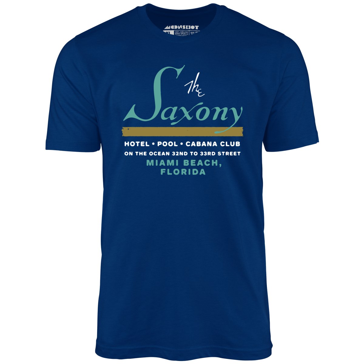 The Saxony - Miami Beach, FL - Vintage Hotel - Unisex T-Shirt