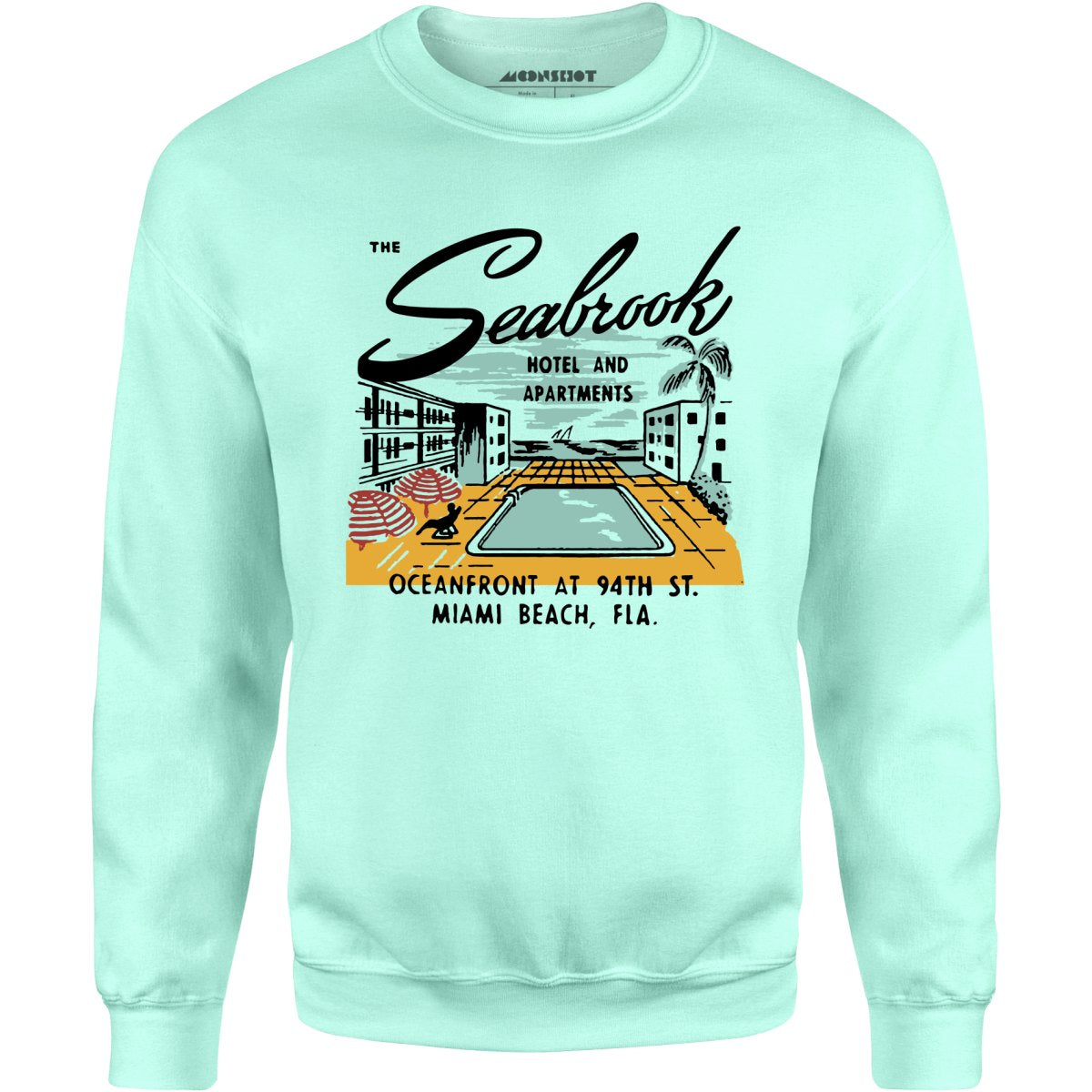 The Seabrook - Miami, FL - Vintage Hotel - Unisex Sweatshirt
