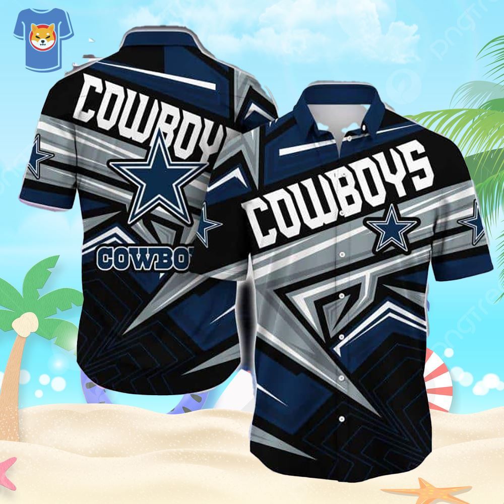 Trendy Summer Dallas Cowboys Hawaiian Shirt Ideal for Football Enthusiasts