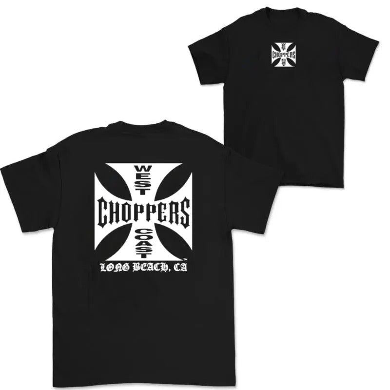 West Coast Choppers Iron Cross Long Beach sweatshirt/hoodie/tshirt , Trending 2024, Double Side, Gift Shirt, T-Shirt...