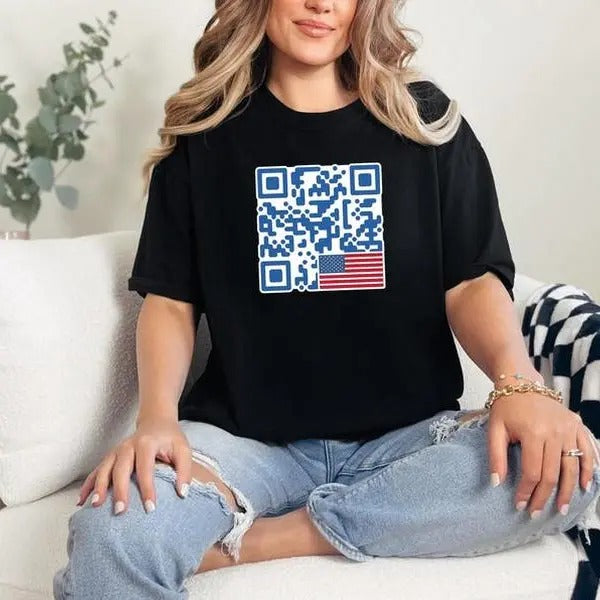 Trump Dance QR Code sweatshirt/hoodie/tshirt, Red Cap Sweatshirt, Republican Tee, Trump MAGA Shirt, Trump Shirt,...