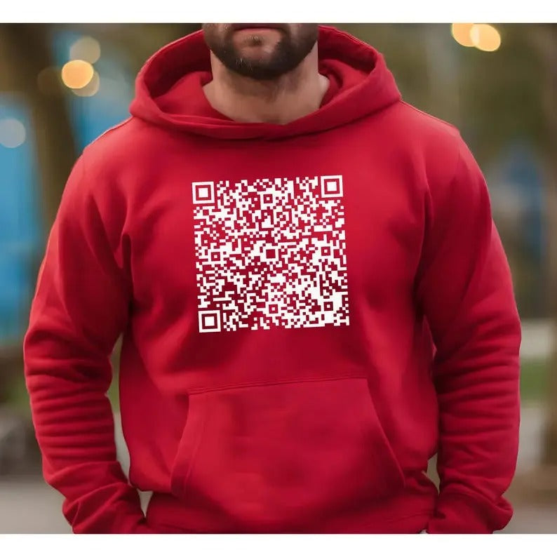 Trump Dancing Video sweatshirt/hoodie/tshirt, Trump Trendy Dancing QR Code Hoodie, Trump Dance Moves Hoodie, Maga QR Code...