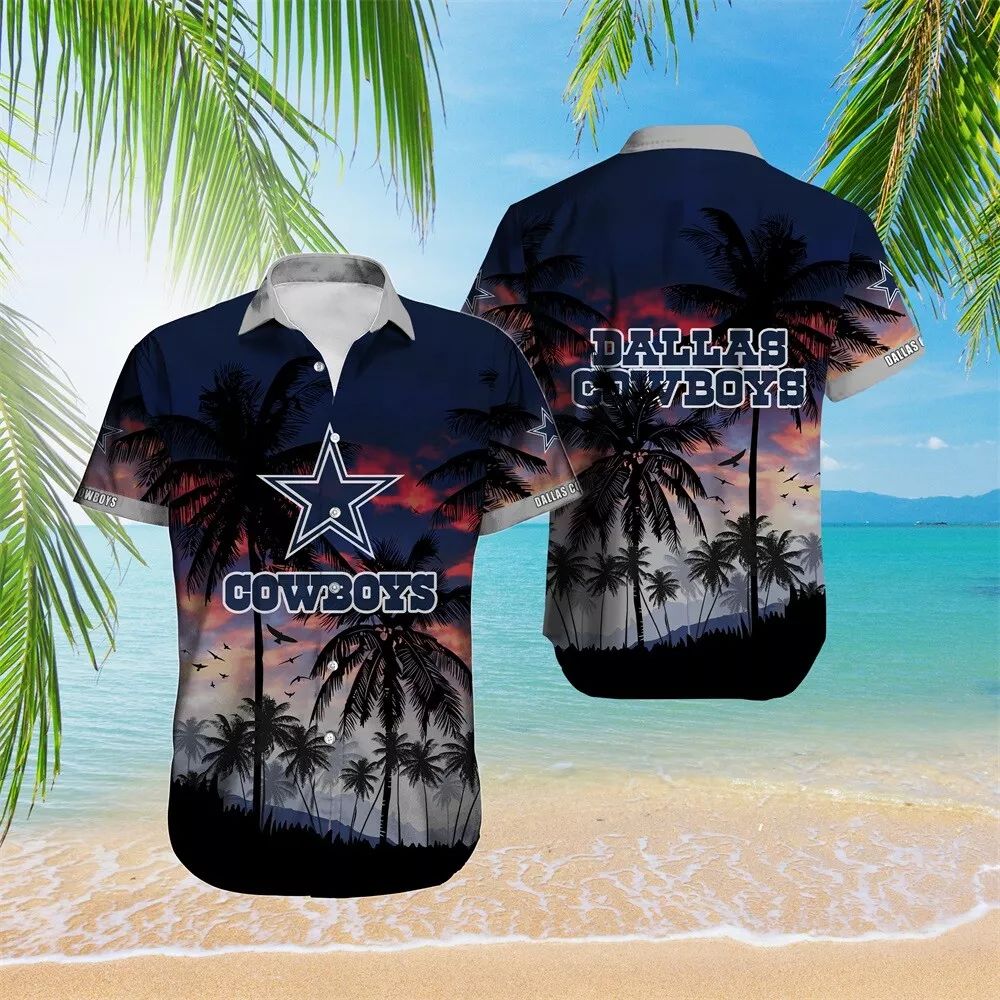 Dallas Cowboys Hawaiian Shirt Twilight Beach Design 358521