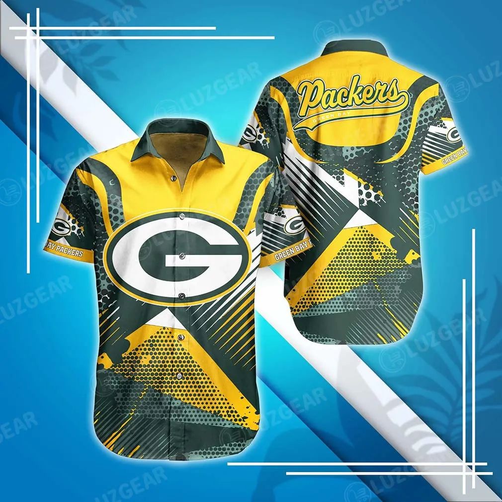 Green Bay Packers Hawaiian Shirt Dynamic Waves Design 695570