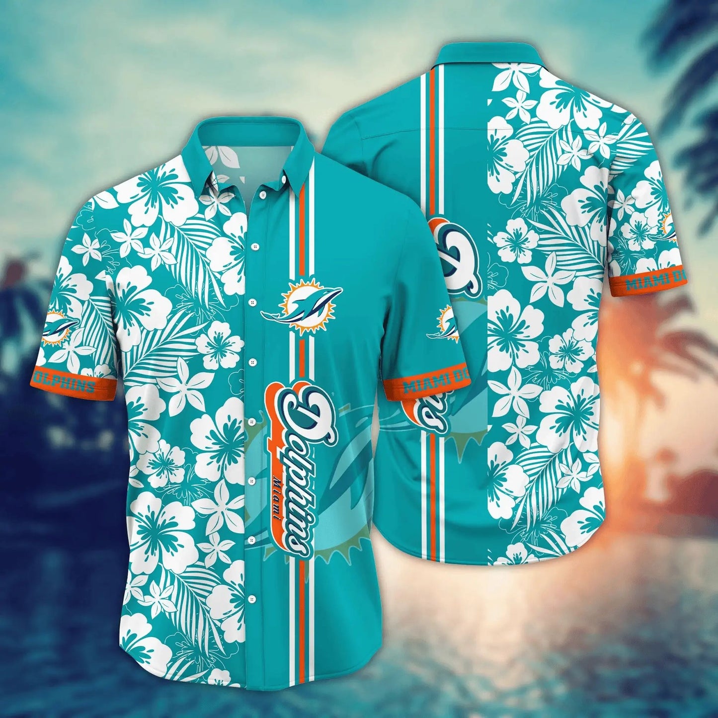 Miami Dolphins Hawaiian Shirt Hibiscus Dreams 383446