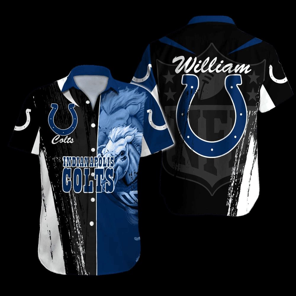 Indianapolis Colts Hawaiian Shirt Touchdown Tropics Design 484188
