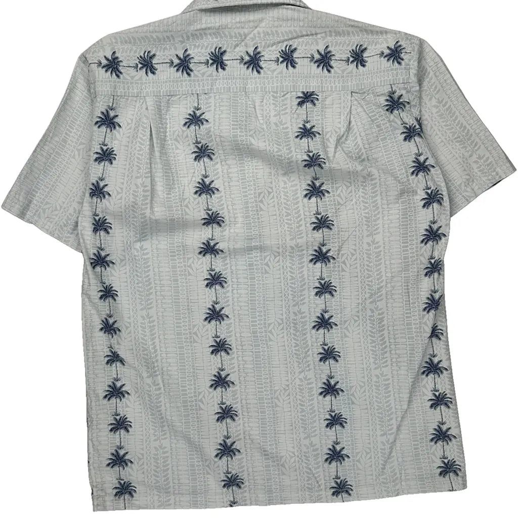Pacific Legend Hawaiian Shirt - Large White Cotton