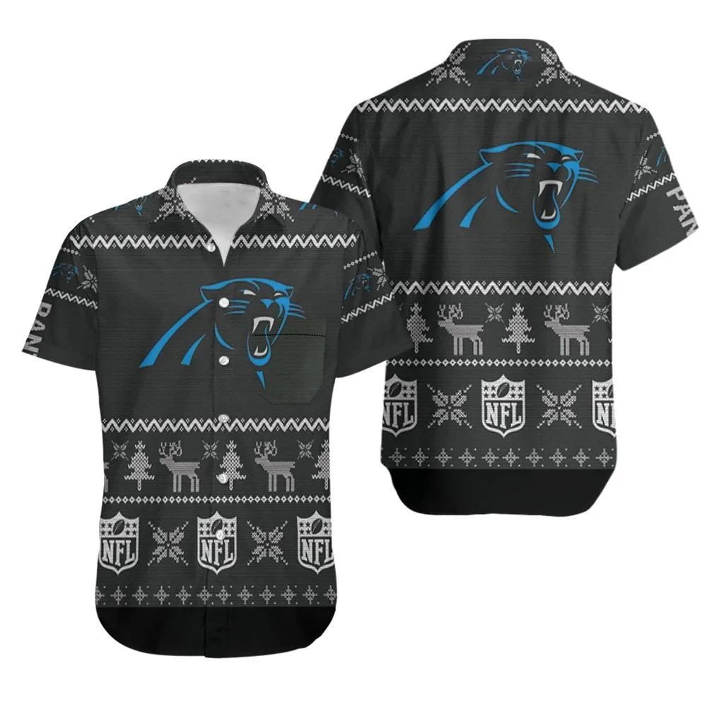 Carolina Panthers Ugly Christmas Sweater Hawaiian Shirt 689875