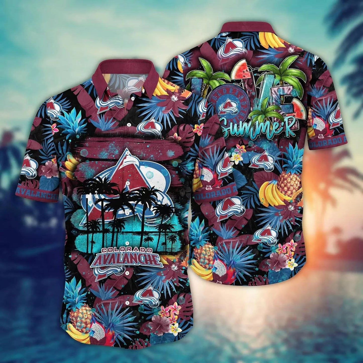 Colorado Avalanche Tropical Hawaiian Shirt Summer Design 892283