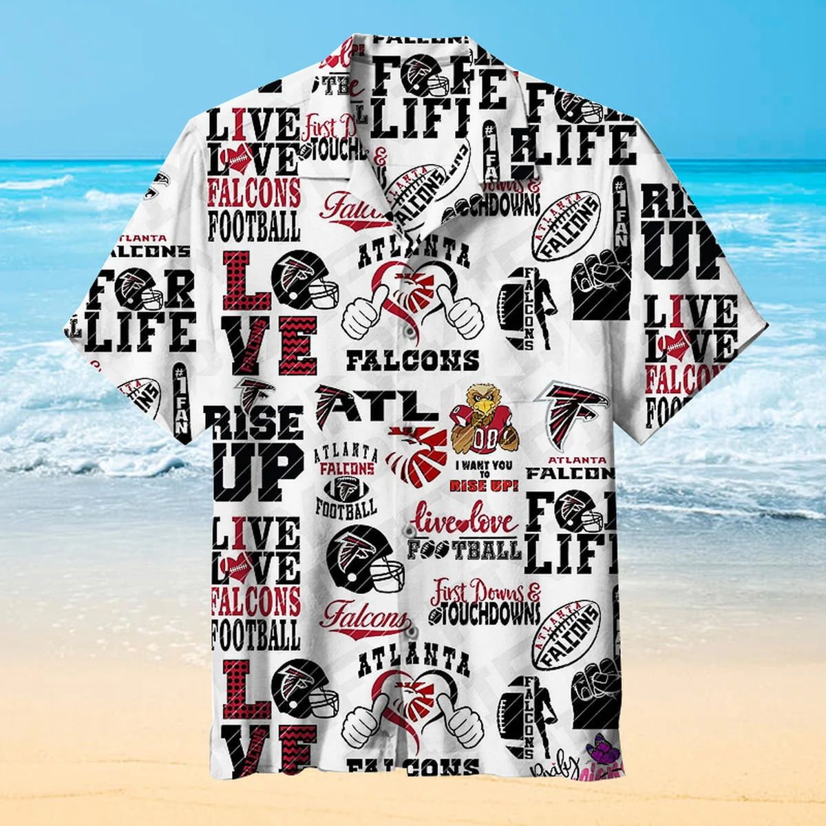Atlanta Falcons Hawaiian Shirt Rise Up Design 467648