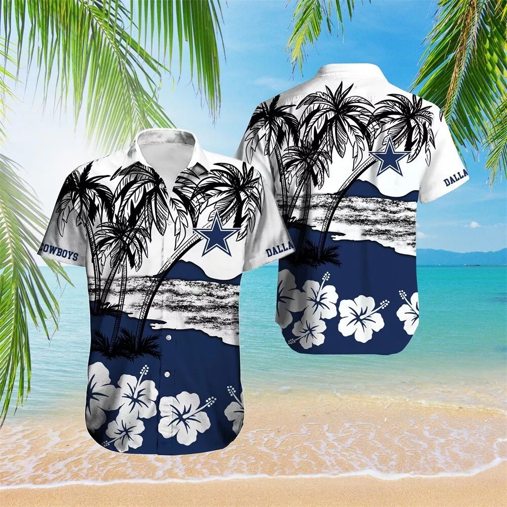 Dallas Cowboys Hawaiian Shirt Coastal Escape Design 529076