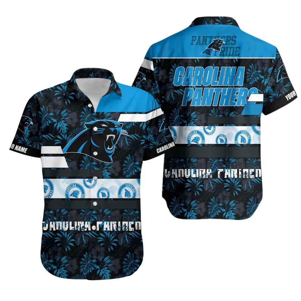 Carolina Panthers Hawaiian Shirt Tropical Paradise Design 945024