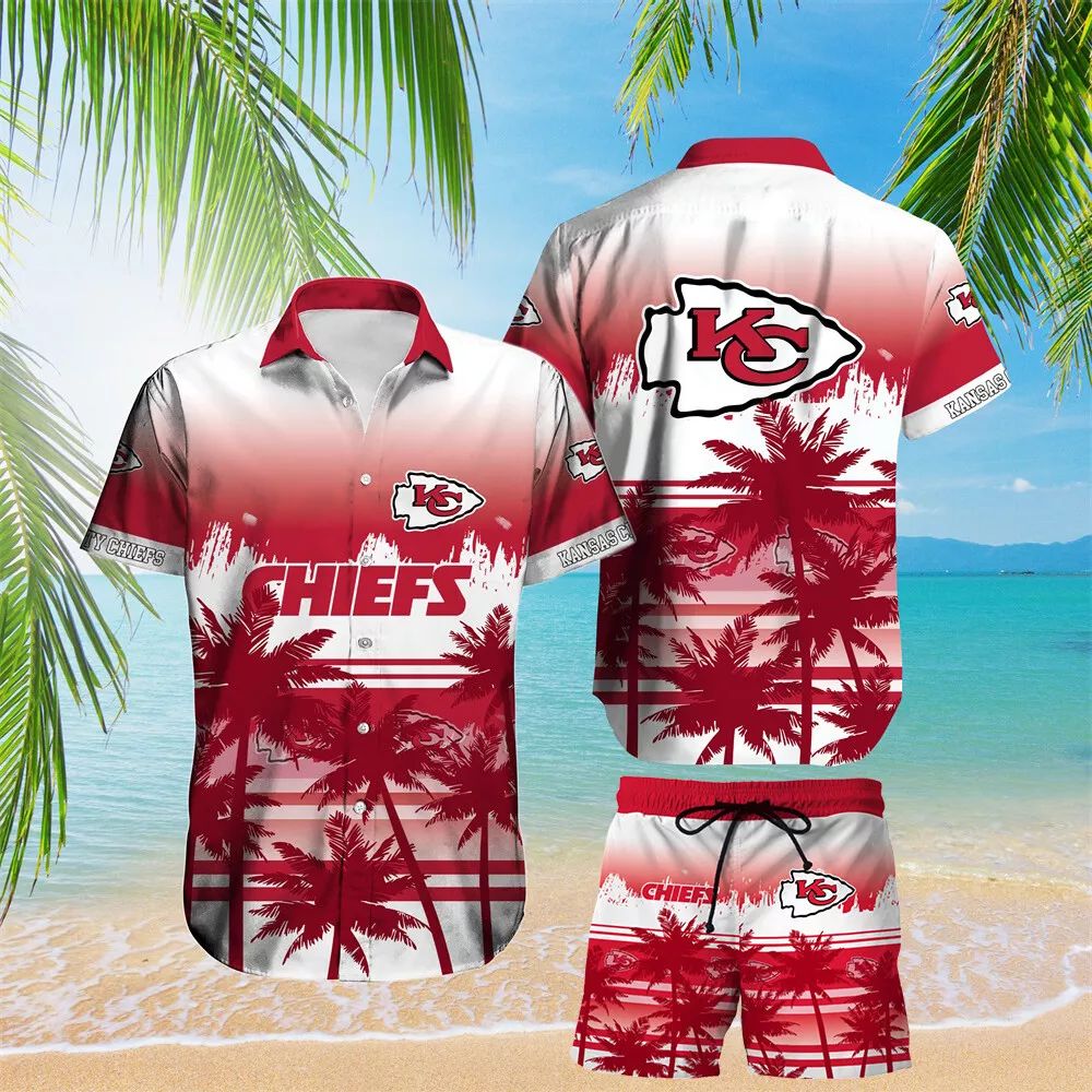 Kansas City Chiefs Hawaiian Shirt Ocean Breeze Design by