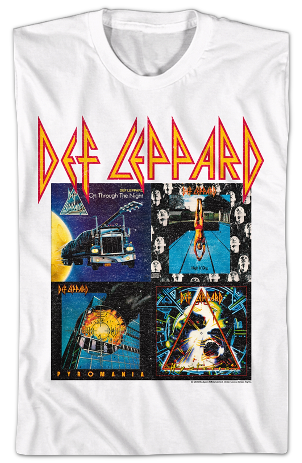 Vintage Album Covers Collage Def Leppard T-Shirt
