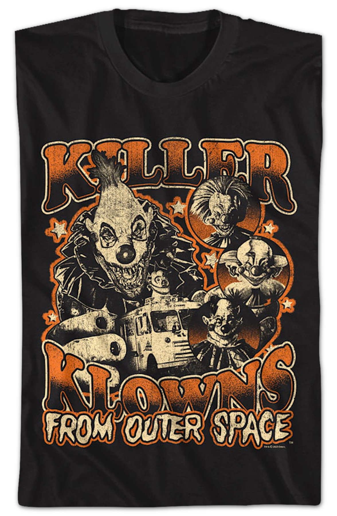 Vintage All-Star Collage Killer Klowns From Outer Space T-Shirt