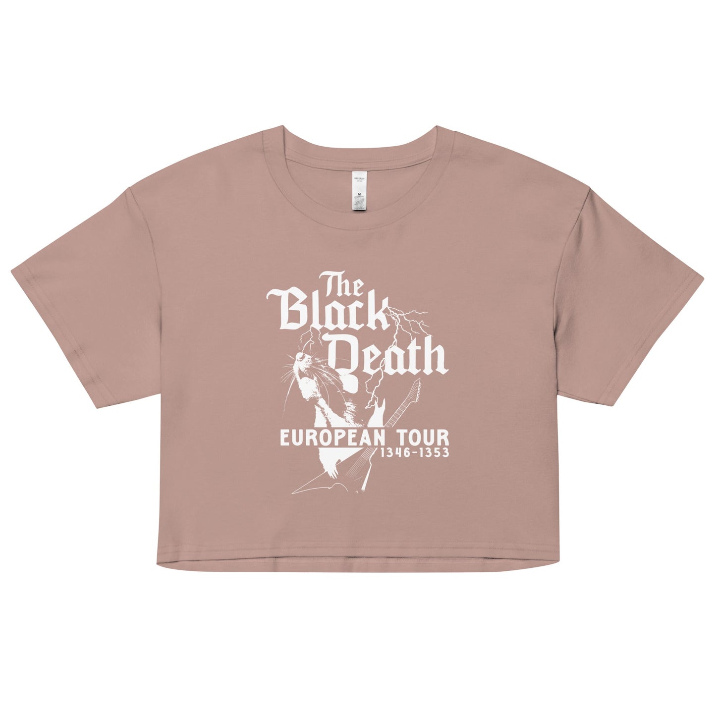 The Black Death European Tour Women's Crop Tee