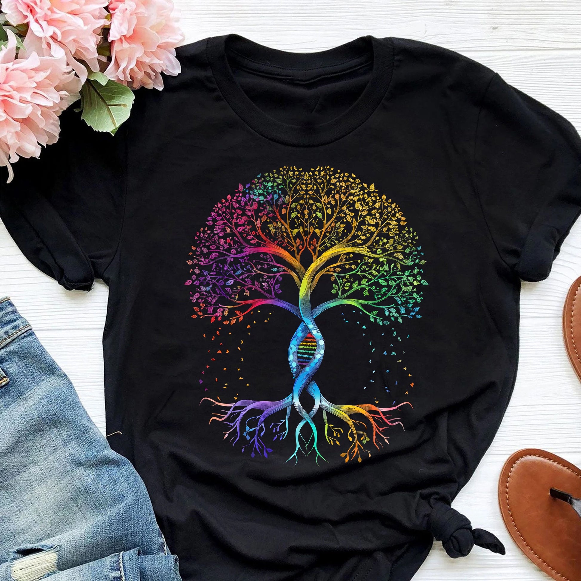 Pride Tree Life Lgbtq Rainbow Unisex T-shirt, Sweatshirt, Hoodie (1)