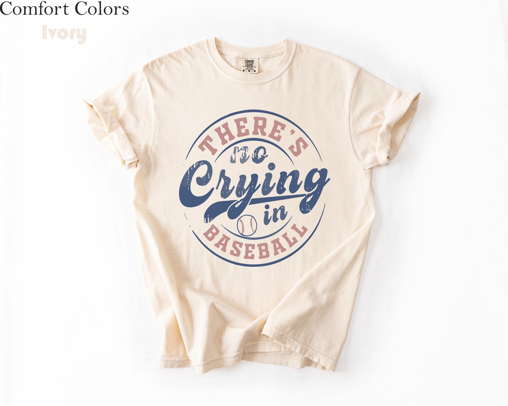 Comfort Colors Baseball Crying Baseball Baseball Game Day Baseball Mom Baseball Tee (1)