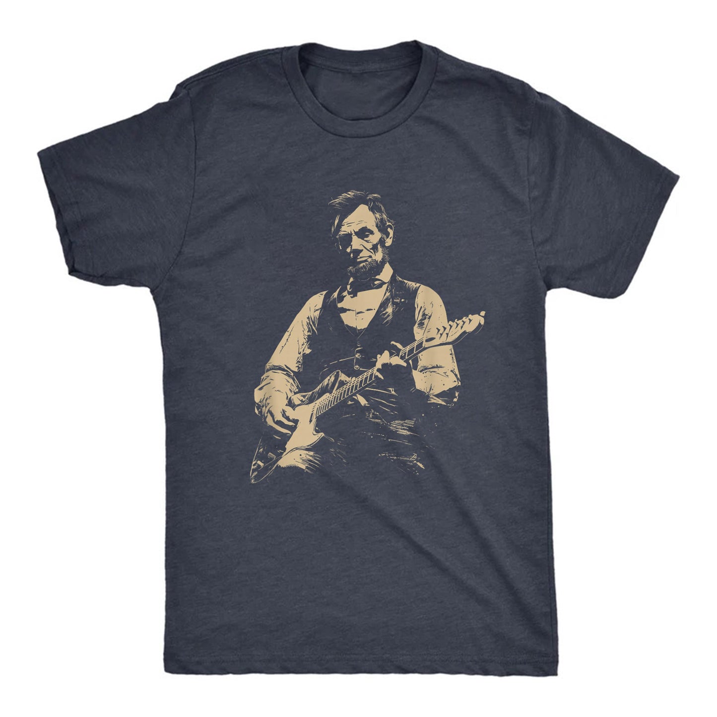 Abraham Lincoln Guitar Retro Political Humor Tee Unisex T-shirt, Sweatshirt, Hoodie (1)