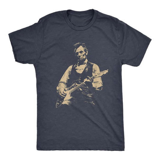 Abraham Lincoln Guitar Retro Political Humor Tee Unisex T-shirt, Sweatshirt, Hoodie (1)