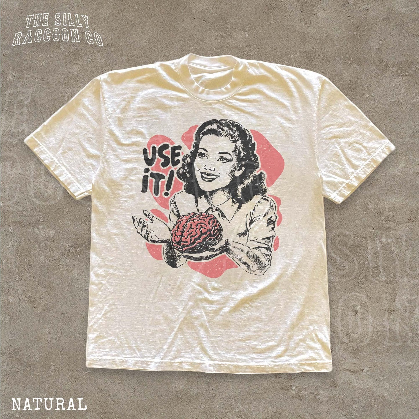 Sarcastic Vintage Use Brain Tee Retro 50s Ad Parody Sarcastic Quote Thinkers (1)