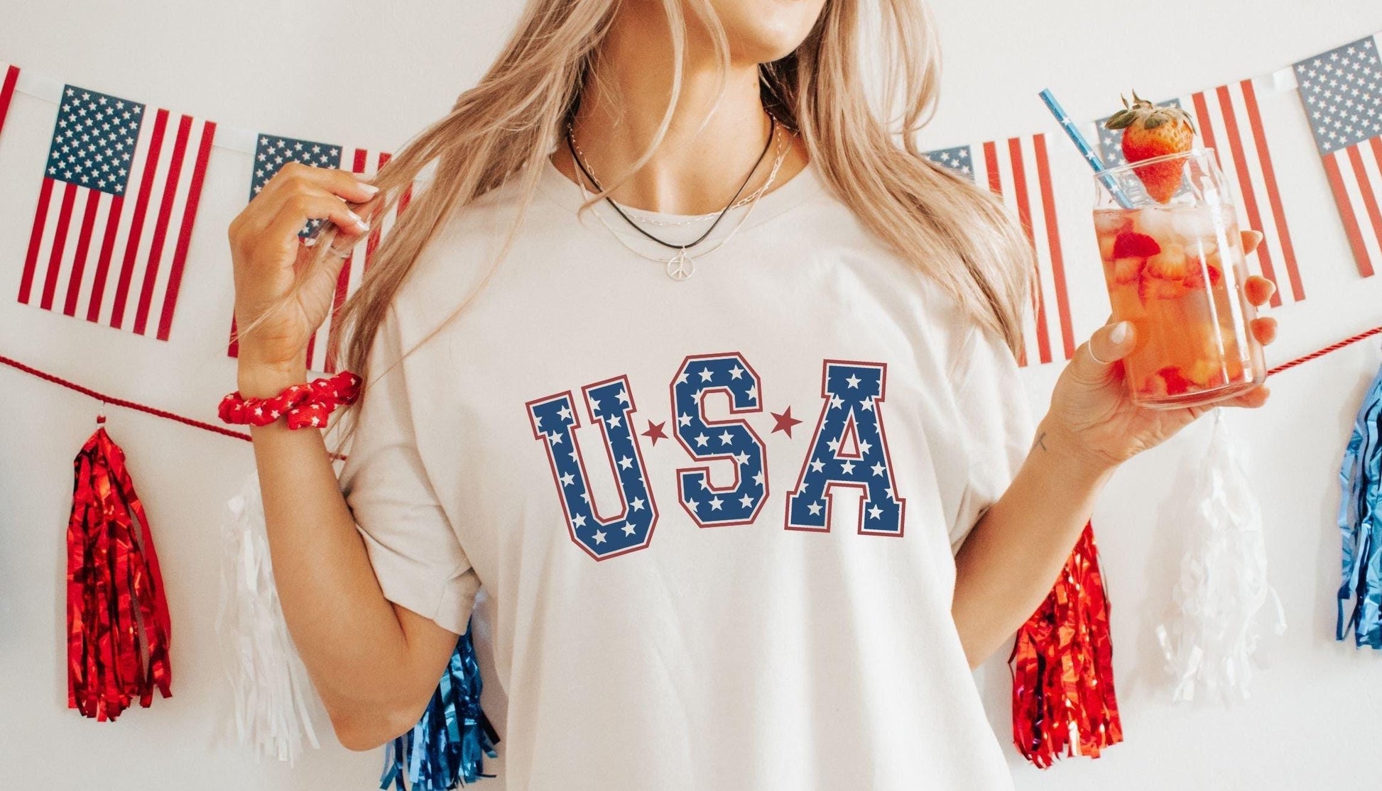 Retro Usa 4th July American Retro Usa Oversized Tee Merica Usa Tee (1)