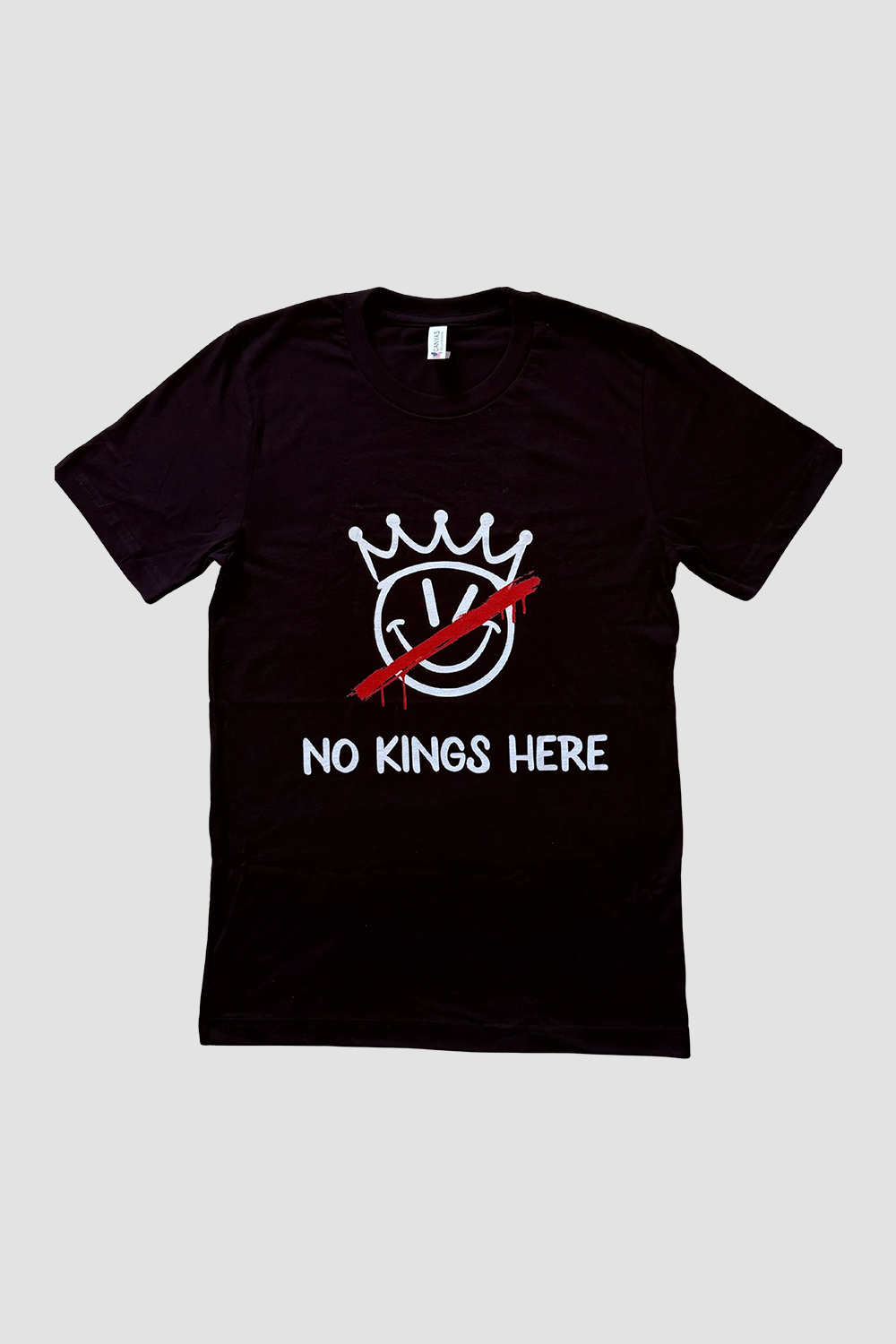 No Kings Here T-Shirt (Black) Hoodie, Sweatshirt | InkThreadWorks.com (Image 2)
